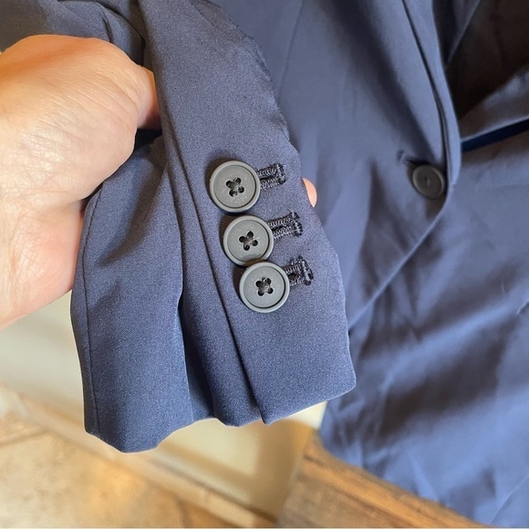 Banana Republic Long & Lean Blazer Blue Women's size 8 NWT - Picture 6 of 8